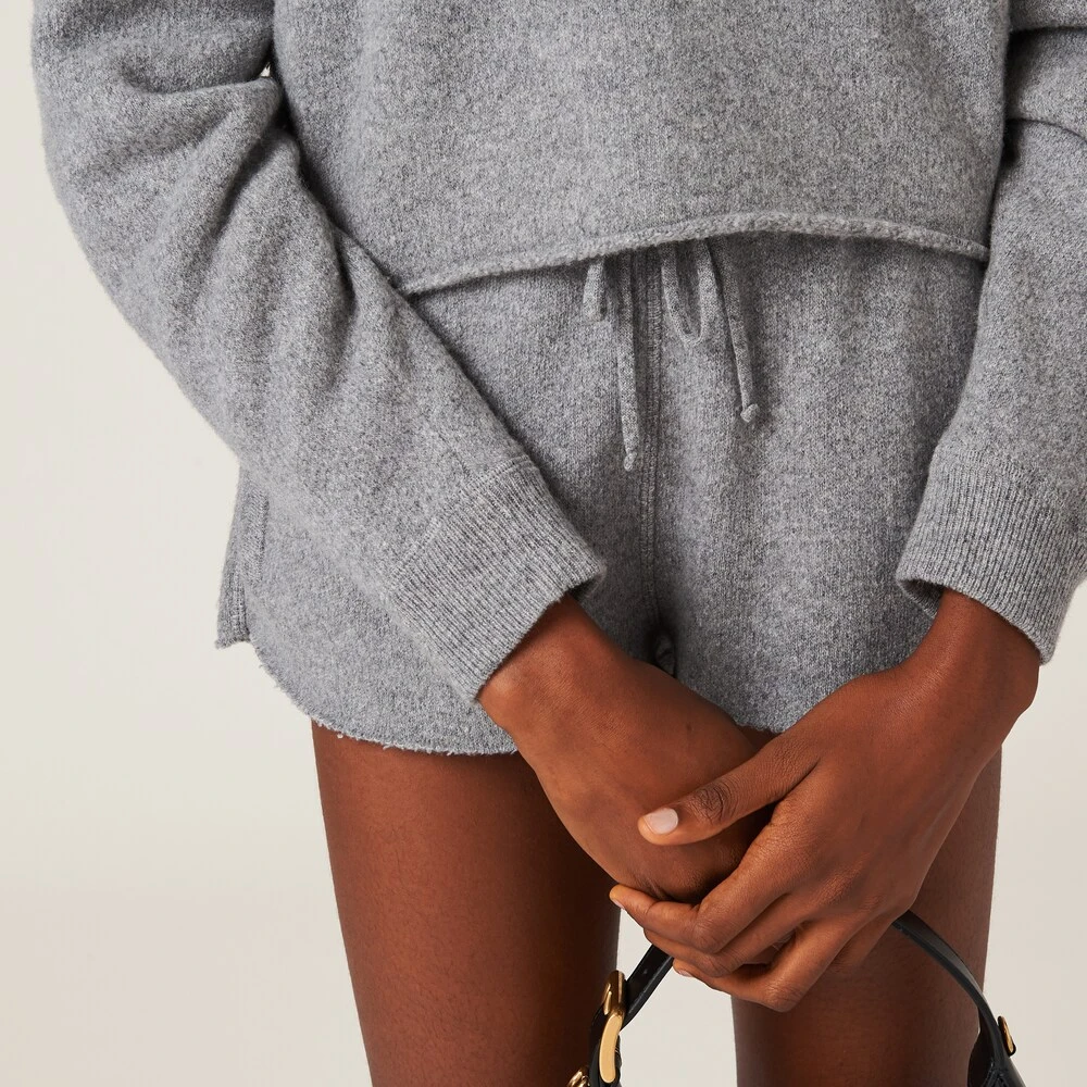 Miu Miu Wool And Cashmere Shorts - Image 4