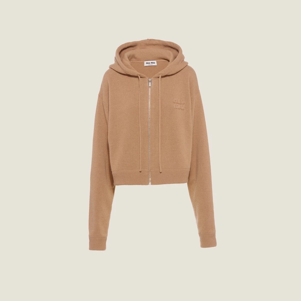 Miu Miu Wool And Cashmere Hoodie