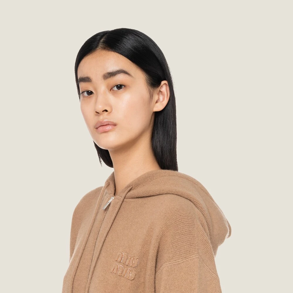 Miu Miu Wool And Cashmere Hoodie - Image 4