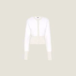 Miu Miu Angora And Silk Cardigan