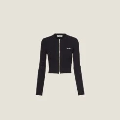Miu Miu Viscose Crew-neck Cardigan