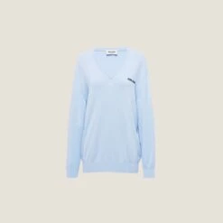 Miu Miu Cashmere Sweater With Logo