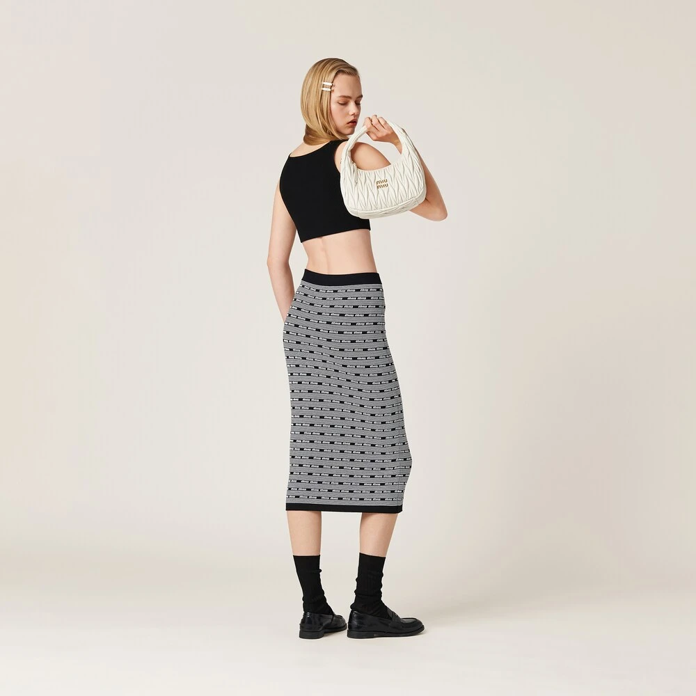 Miu Miu Viscose Skirt - Image 3