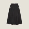Miu Miu Full Technical Silk Skirt