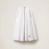Miu Miu Long Poplin Skirt