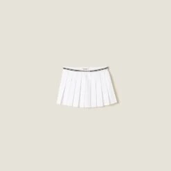 Miu Miu Poplin Miniskirt