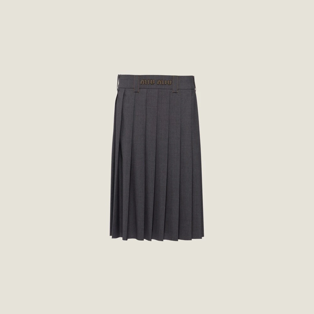 Miu Miu Light Wool Skirt