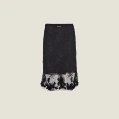 Miu Miu Embroidered Lace Skirt