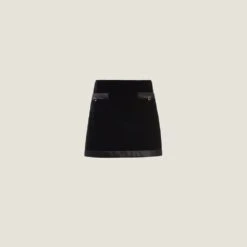 Miu Miu Velvet Miniskirt