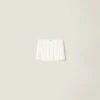 Miu Miu Crepe Di Chine Miniskirt With Logo