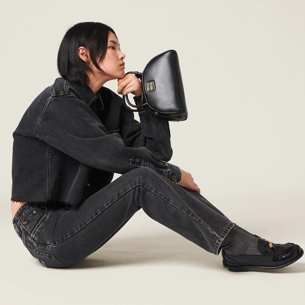 Miu Miu Black Denim Pants - Image 5