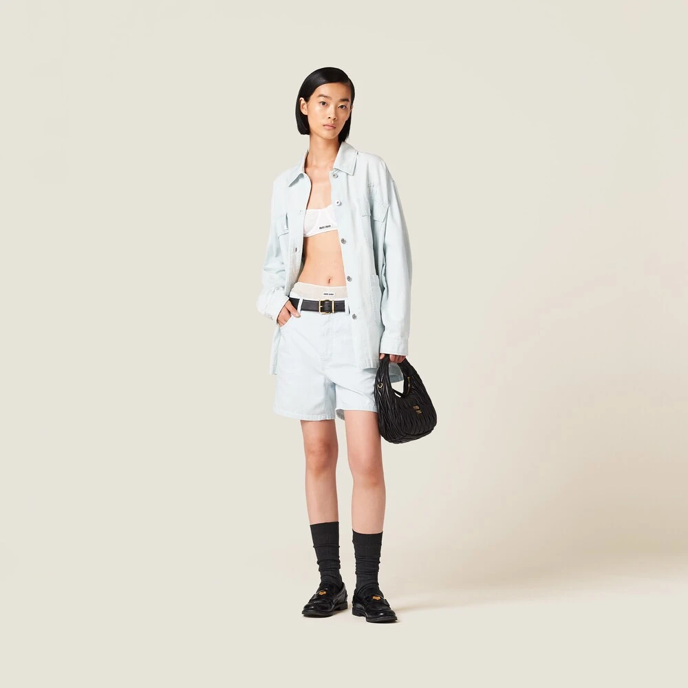 Miu Miu Denim Bermudas - Image 2