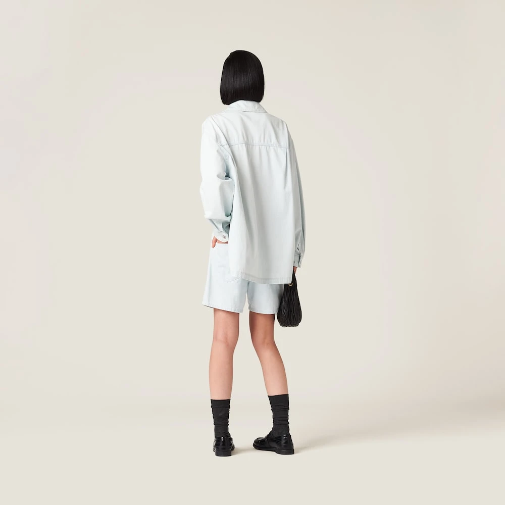 Miu Miu Denim Bermudas - Image 3