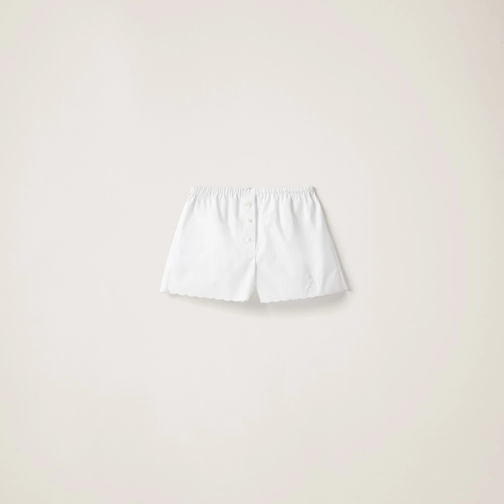 Miu Miu Embroidered Poplin Boxers