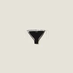 Miu Miu Cotton Bikini Panties With Logo