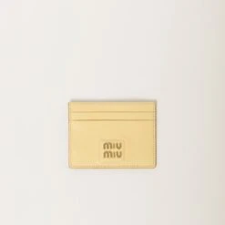 Miu Miu Madras Leather Card Holder