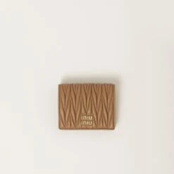 Miu Miu Small Matelassé Nappa Leather Wallet
