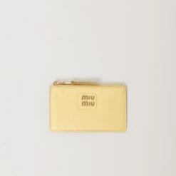 Miu Miu Madras Leather Envelope Wallet