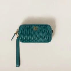 Miu Miu Matelassé Nappa Leather Pouch