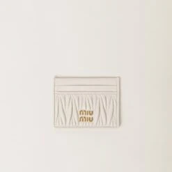 Miu Miu Matelassé Nappa Leather Card Holder