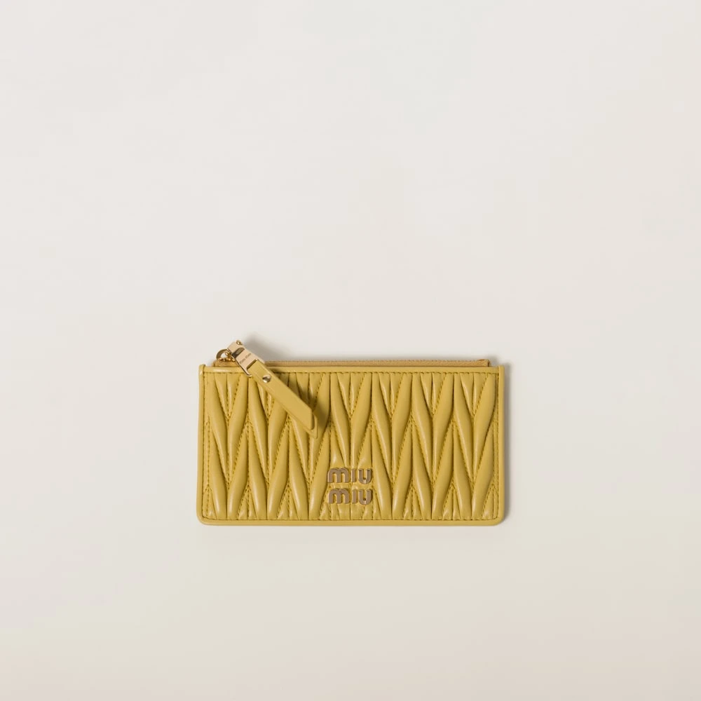 Miu Miu Matelassé Nappa Leather Envelope Wallet