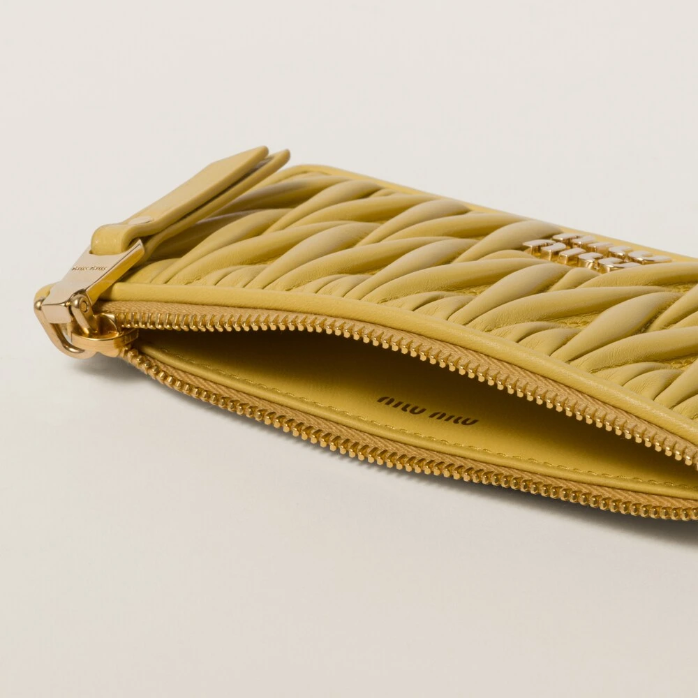 Miu Miu Matelassé Nappa Leather Envelope Wallet - Image 4