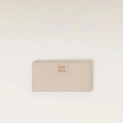 Miu Miu Large Madras Leather Wallet