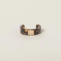 Miu Miu Plexiglass And Metal Bracelet