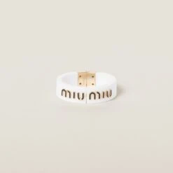 Miu Miu Plexiglas And Metal Bracelet