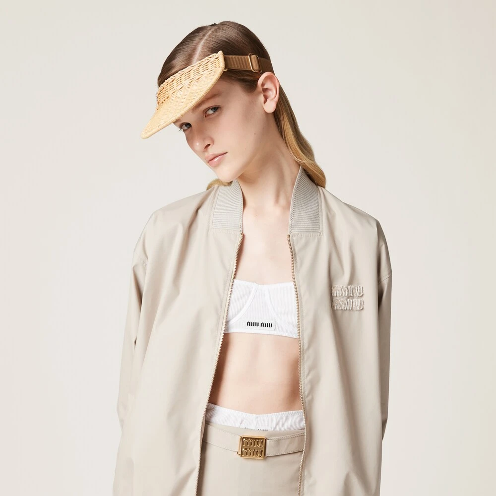 Miu Miu Wicker Visor - Image 2