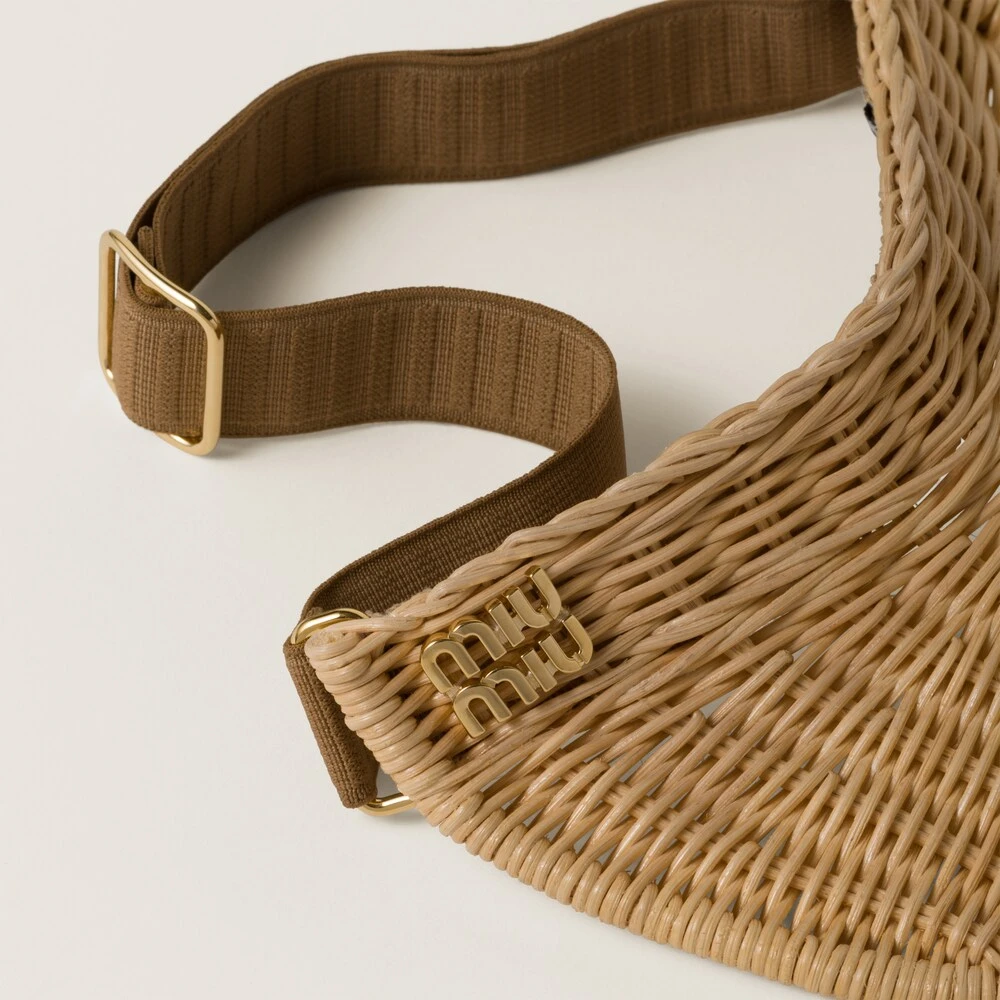 Miu Miu Wicker Visor - Image 3