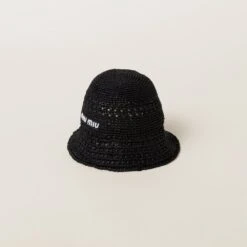 Miu Miu Woven Fabric Hat