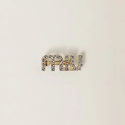 Miu Miu Hair Clip With Crystals