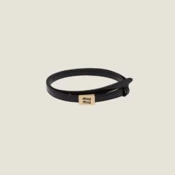 Miu Miu Leather Belt With Logo