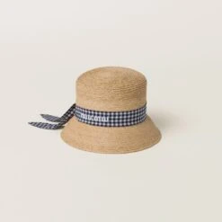 Miu Miu Raffia Bucket Hat