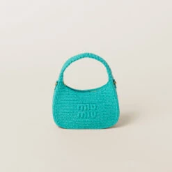 Miu Miu Wander Crochet Hobo Bag