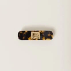 Miu Miu Plexiglas And Metal Hair Clip