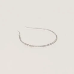 Miu Miu Metal Headband With Crystals