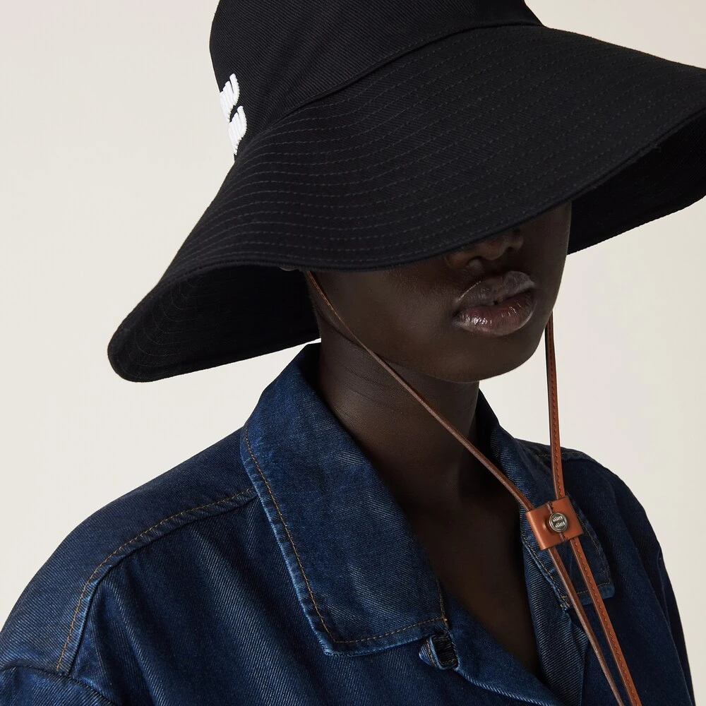 Miu Miu Drill Hat - Image 4
