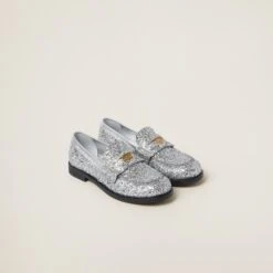 Miu Miu Glitter Loafers