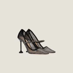 Miu Miu Vinyl And Mesh Pumps
