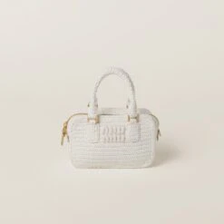 Miu Miu Crochet Top-handle Bag