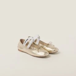Miu Miu Mordoré Nappa Leather Ballerinas