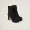 Miu Miu Suede Booties