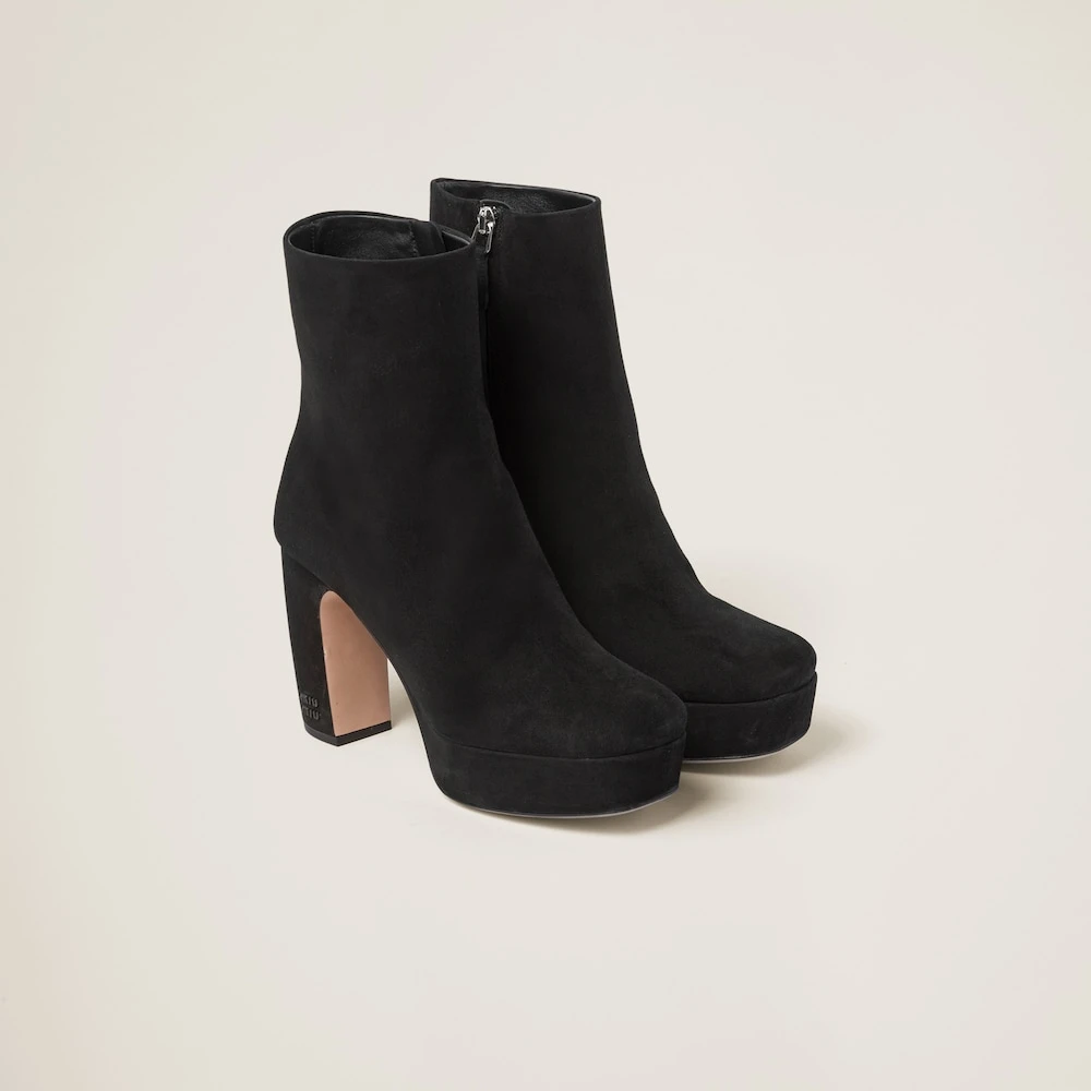 Miu Miu Suede Booties