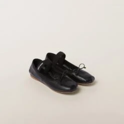 Miu Miu Leather Ballerinas
