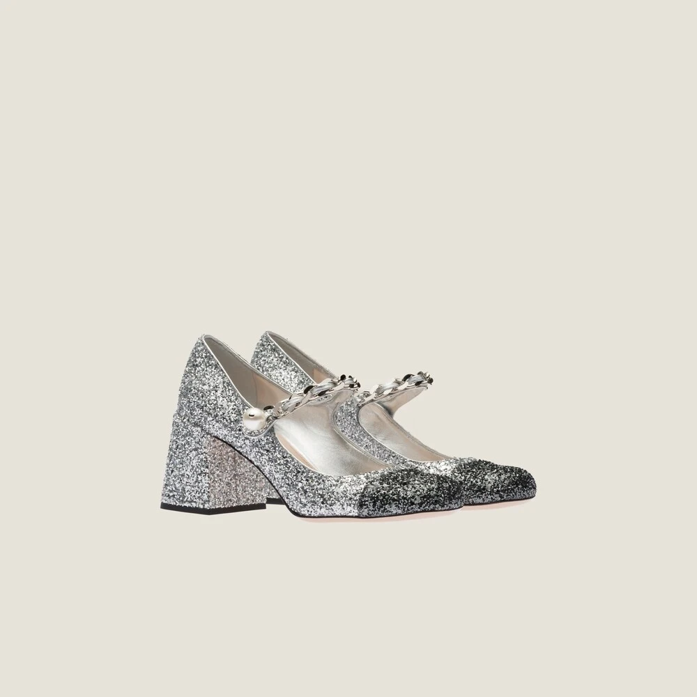 Miu Miu Glitter Pumps
