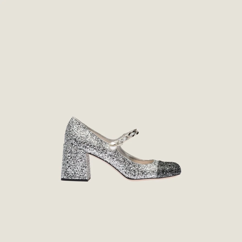 Miu Miu Glitter Pumps - Image 2