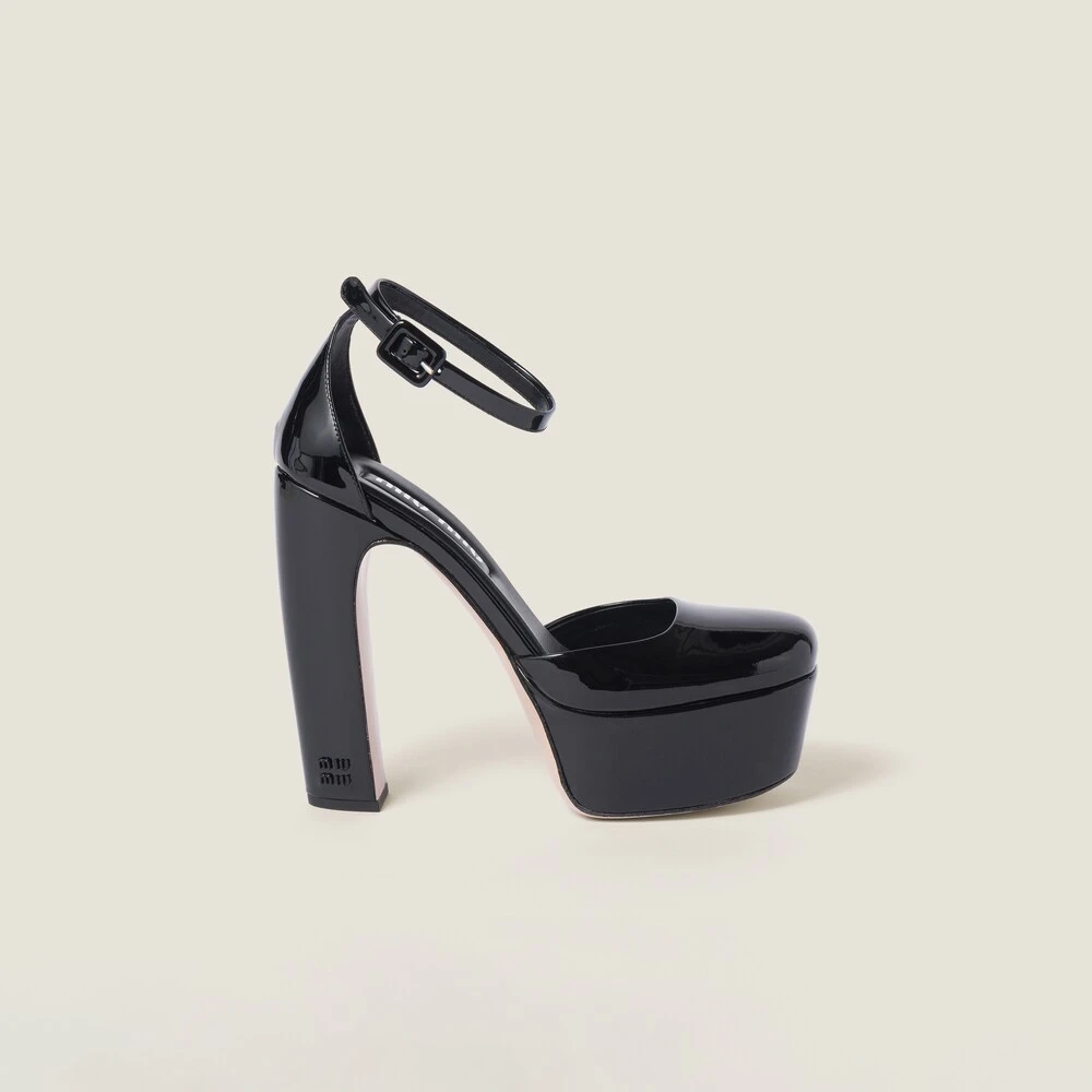 Miu Miu Patent Leather Platform Pumps - Image 2