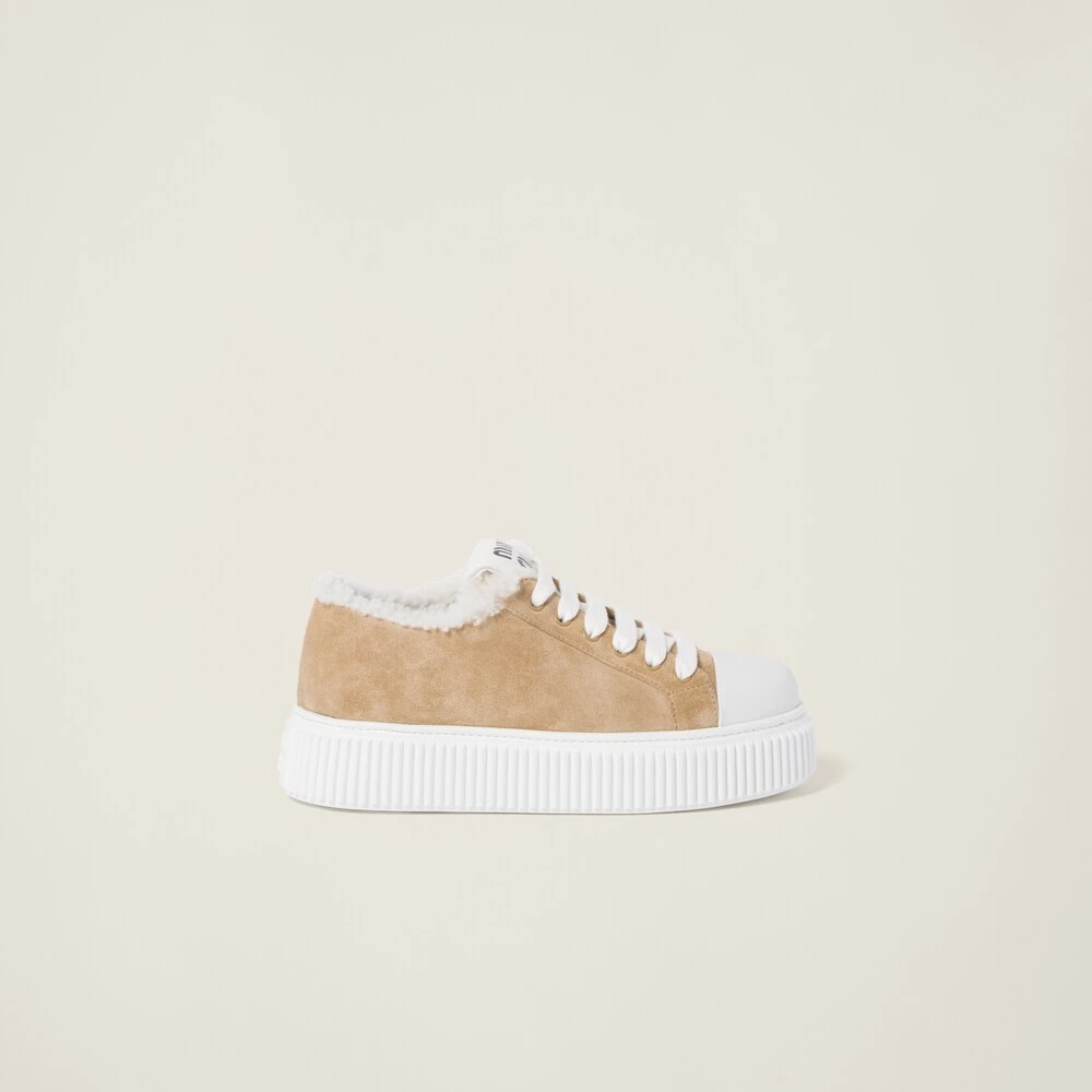 Miu Miu Suede Sneakers - Image 2